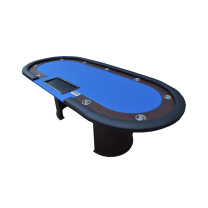 Premium 96-Inch Poker Table With U Shape Legs, Drox Box, Chips Tray (SAK40152)