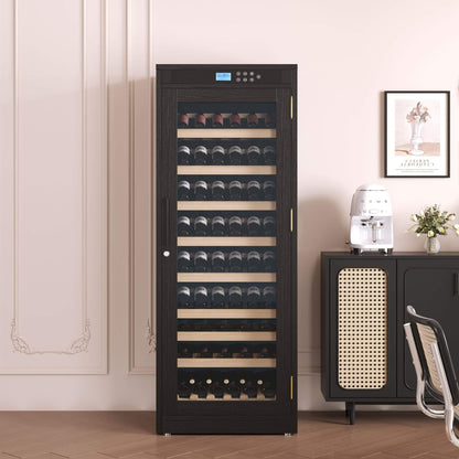 102-Bottle Smart Temperature-Controlled Multi-Tier Wine Cabinet For Home And Bar (SAK46361)