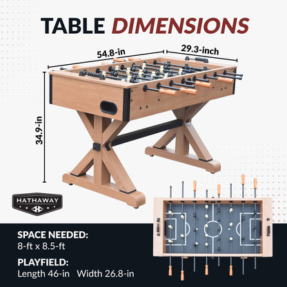 Hathaway Daulton 55-in Foosball Table