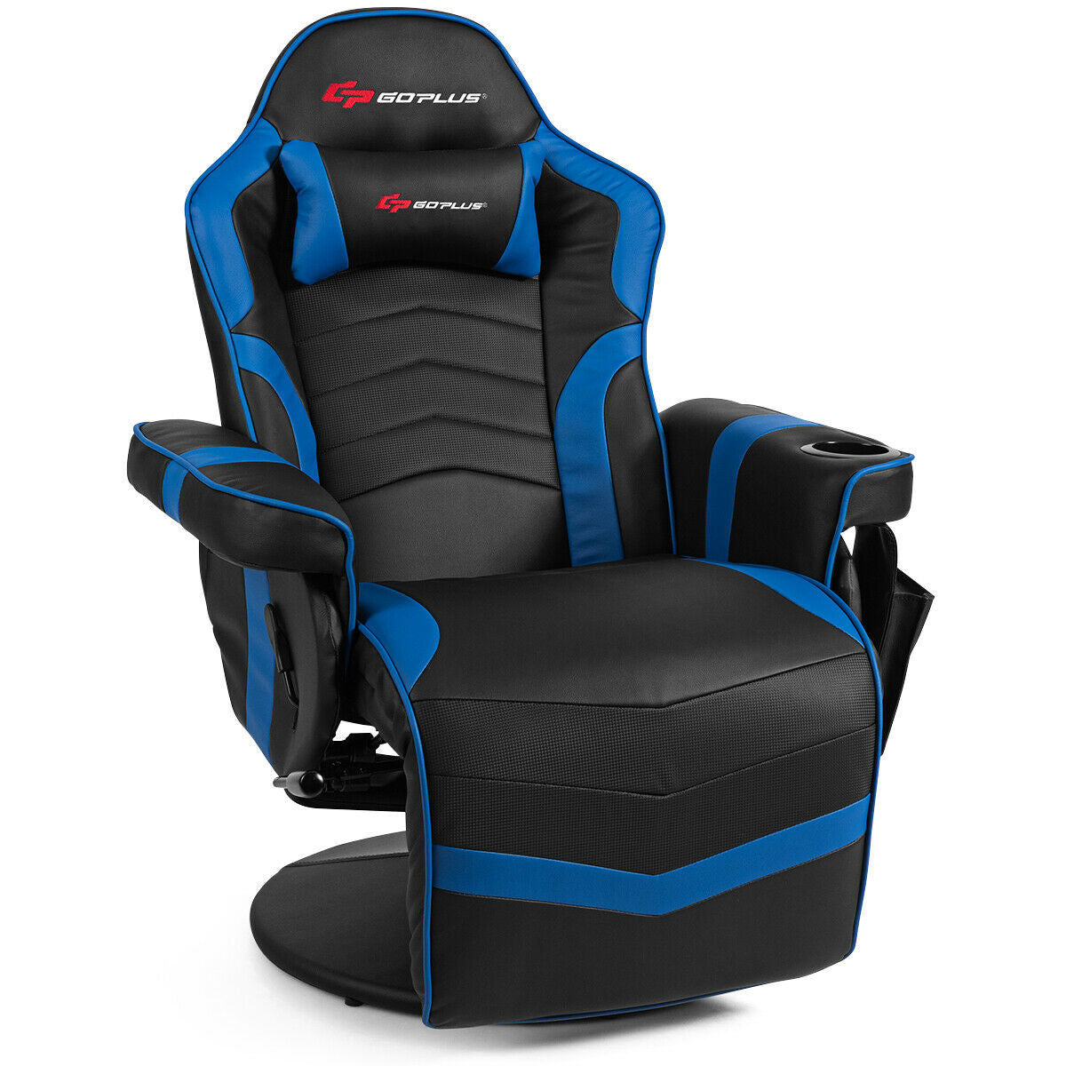 Ergonomic High Back Massage Gaming Chair with 8-Mode Lumbar Massage - 5 Color Options