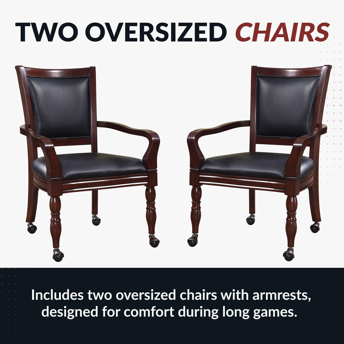 Hathaway Fortress 28-in Chess 3-in-1 Pedestal Game Table Set with Chairs