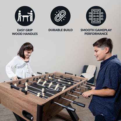 Hathaway Excalibur 54-in Foosball Table - Driftwood