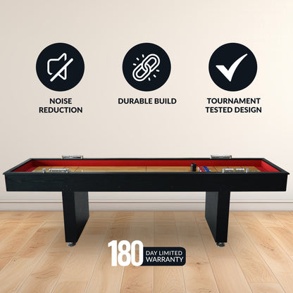 Hathaway Avenger 9-ft Shuffleboard Table - Black Finish
