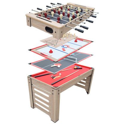Hathaway Madison 54-in Foosball 6-in-1 Multi-Game Table